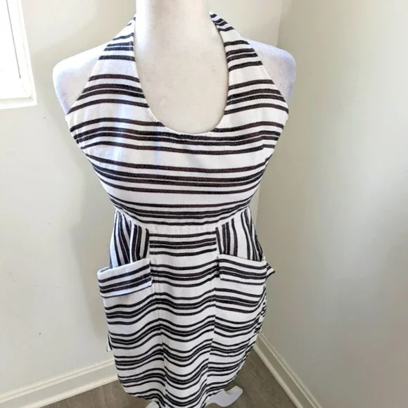 A.L.C. | Dresses | Alc Black White Hudson Striped Halter Pocket Mini Cotton Dress Sz 2 | Poshmark A.L.C. | Dresses | Alc Black White Hudson Striped Halter Pocket Mini Cotton Dress Sz 2 | Poshmark